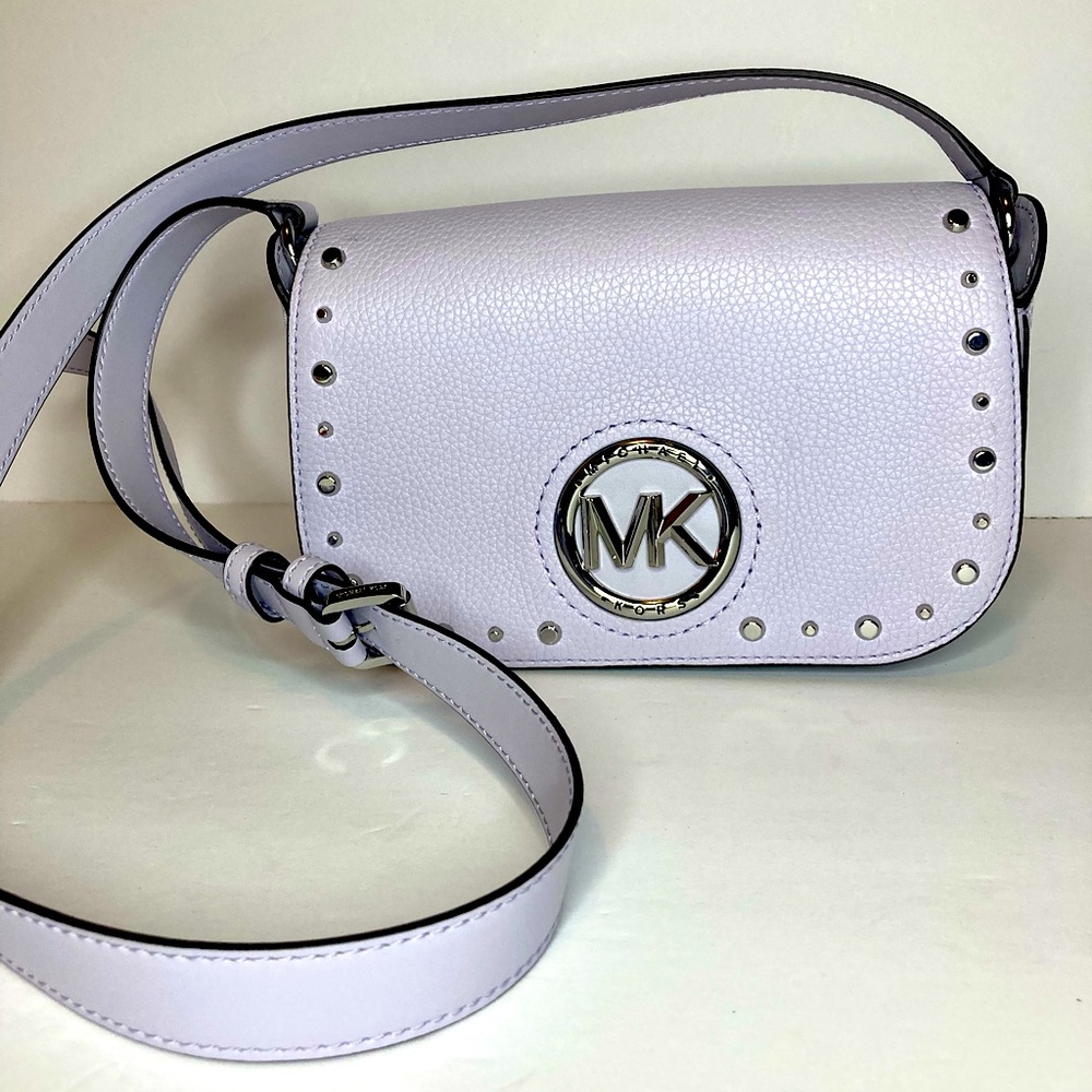 MICHAEL KORS Samira Lavender Mist Flap Messenger item # 3857S1MM1L